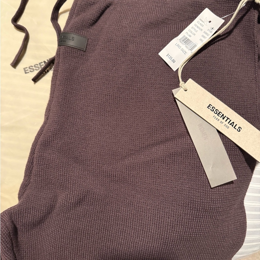 Essentials Ribbed Knit Dress in Purple